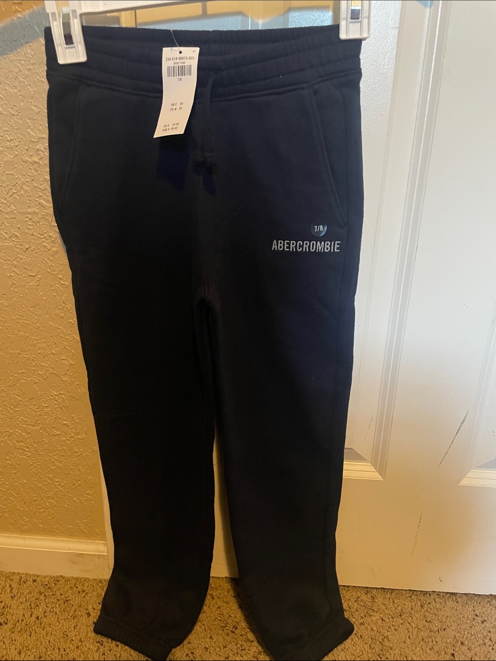 Abercrombie & Fitch Kids Dark Navy & Blue Logo Joggers